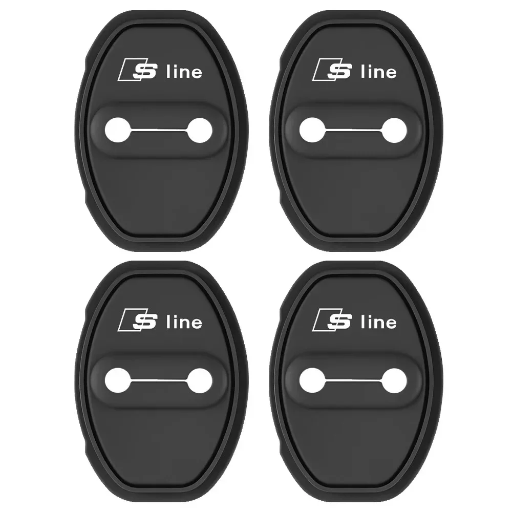 

Стайлинг автомобиля, крышка дверного замка, защитная декоративная наклейка для Audi Sline A3 A1 A4 A6 B8 A5 B7 C7 A7 A8 B9 B6 C6 Q2 Q3 Q5 Q7