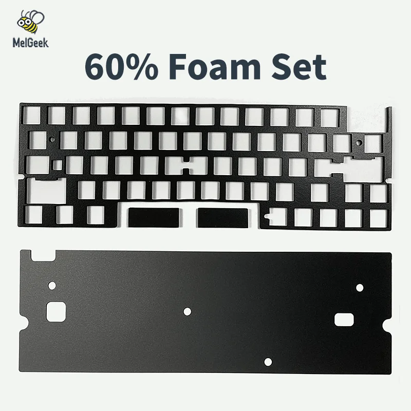 MelGeek Raindrop Keyboard Foam Dampener for PCB  Plate Case Compatible with 60% Mechanical Keyboard Mojo60