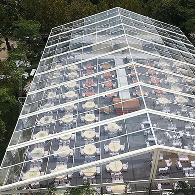 

Outdoor luxury clear roof wedding tents canopy for 200 300 500 people