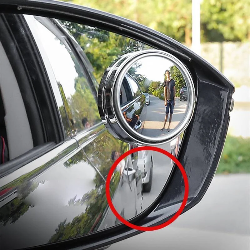 

Car Mirror Accessories Blind Spot Mirror Round Frame Wide Angle 360 Degree Adjustable Car Auxiliary Mirror for Driving Safety
