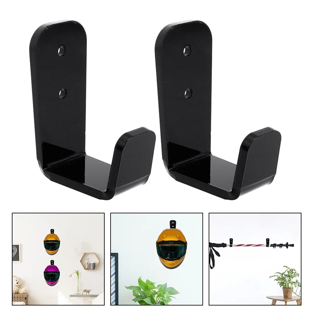 

4 Pairs Hockey Stick Hanging Racks Acrylic Fishing Pole Stands Trekking Poles Racks with Screws