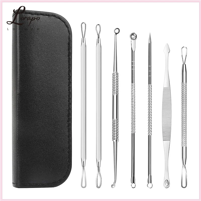 

7pcs Stainless Steel Acne Needle Black Spot Acne Spot Remover Acne Blackhead Needle Remover Pore Cleanser Removal Skin Care Tool