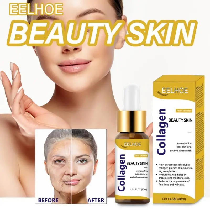 

Collagen Peptides Face Serum Cream Anti-aging Brighten Whitening Care Moisturizing Collagen Serum Face Lift Tone Firming Liquid