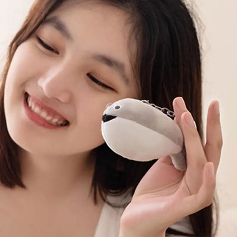 Симпатичный брелок с рыбками плюшевый для ключей мягкий в виде морской звезды