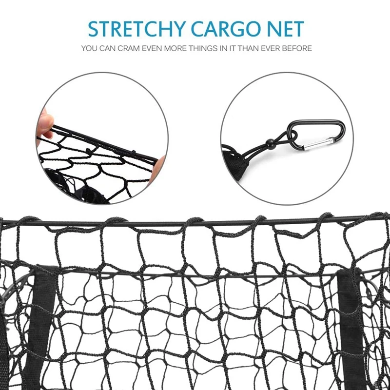 2 шт. карманная сетка для хранения груза 8 крючков и петель