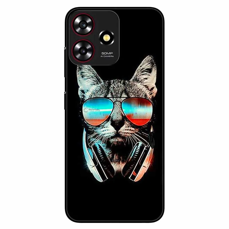 Чехол для смартфона ZTE Blade A73 4G черный мягкий силиконовый чехол из ТПУ Axon 50 Lite / V50