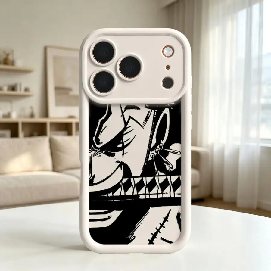 Фото Чехол для телефона Apple iPhone 17 Pro Max 14 Plus 15 16e XS Air 11 12 XR 13 Mini 16 с мультяшным аниме-дизайном (One Piece) №3