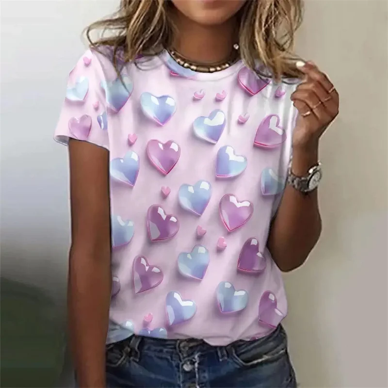 Женские футболки Nike Love Heart Pattern