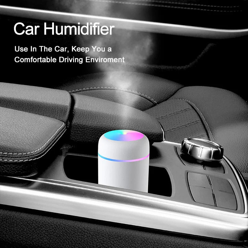 

Usb автомобильный мини-аромадиффузор, 300 мл, ультразвуковой увлажнитель воздуха со светодиодной подсветкой, портативный генератор холодного...