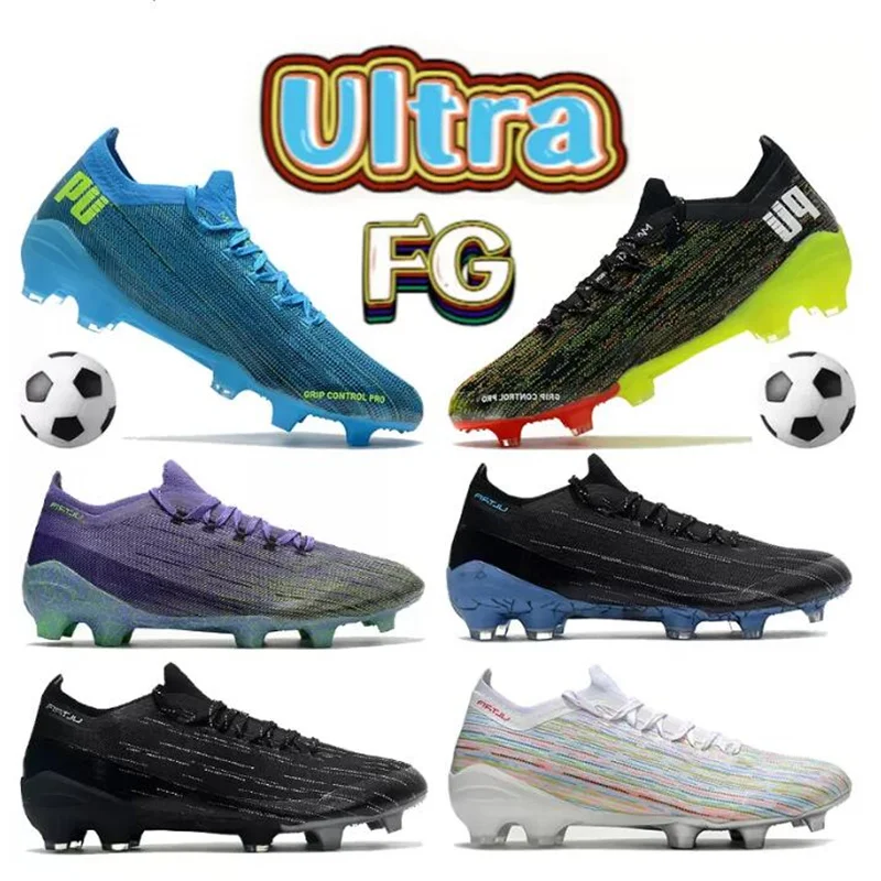 

2022 Men Soccer shoe Ultra 1.2 FG football boots purple volt black white -color blue pink football cleats men Studded boots s