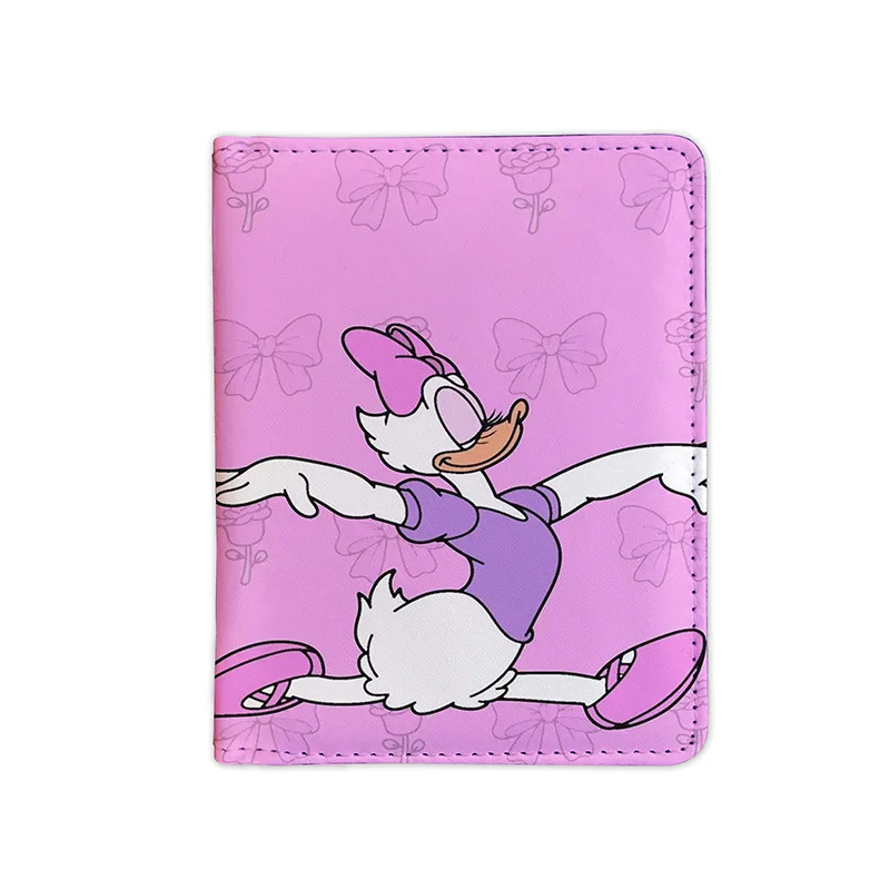 Фото Обложка для паспорта Disney Daisy Duck, милый функциональный держатель для карт для женщин, международные студенты, портативный органайзер для путешествий, зарубежный №1