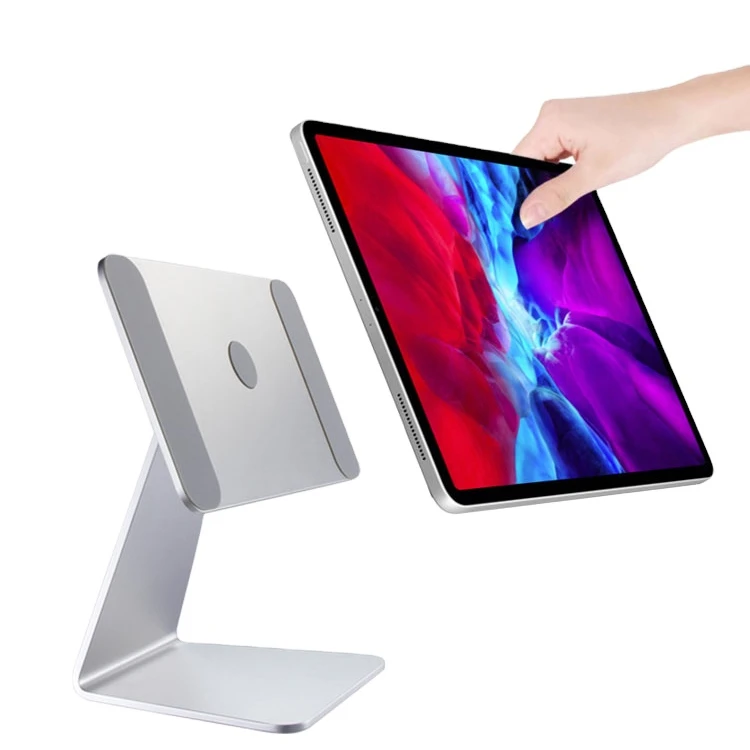 

Hot Item Aluminum Alloy Tablet Stand Rotation PC Pad Desktop Holder with Magnetic Pad Holder for 11'' 12.9'' iPad Stand Metal