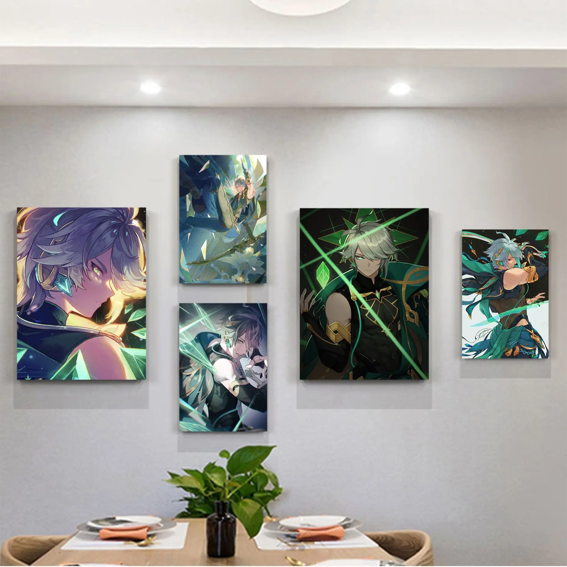 

Genshin Impact Alhaitham Good Quality Prints and Posters Retro Kraft Paper Sticker DIY Room Bar Cafe Aesthetic Art Wall Painting