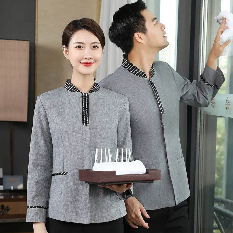 Одежда для уборки женская униформа с коротким рукавом отеля гостиницы комнаты