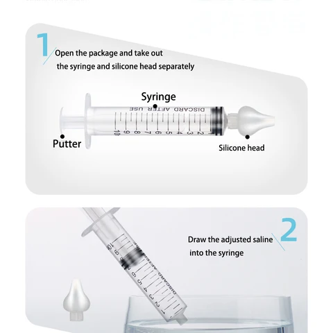 Детский назальный аспиратор, ирригатор, детский очиститель носа, устройство для промывания носа, многоразовое средство для промывания носа для детей, профессиональный шприц для носа