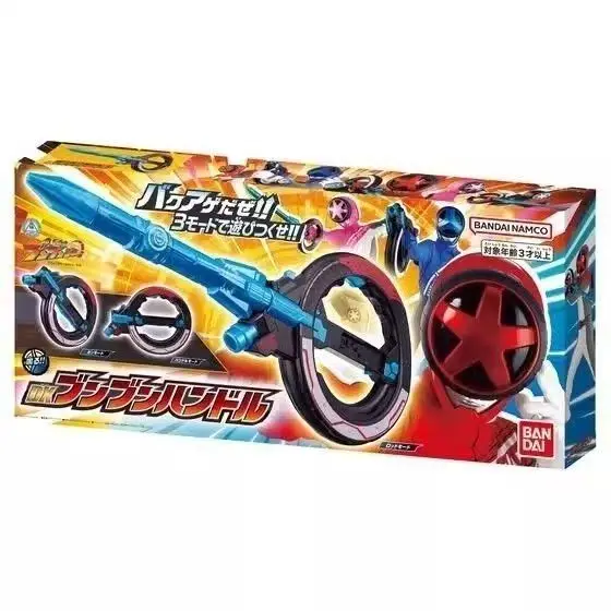 Фото Оригинальная серия Bandai Super Sentai, BakuRanger/Bakuen-Sentai AkaRanger, модель рулевого колеса Benben, игрушка, звуковые эффекты, игрушки, подарки №2