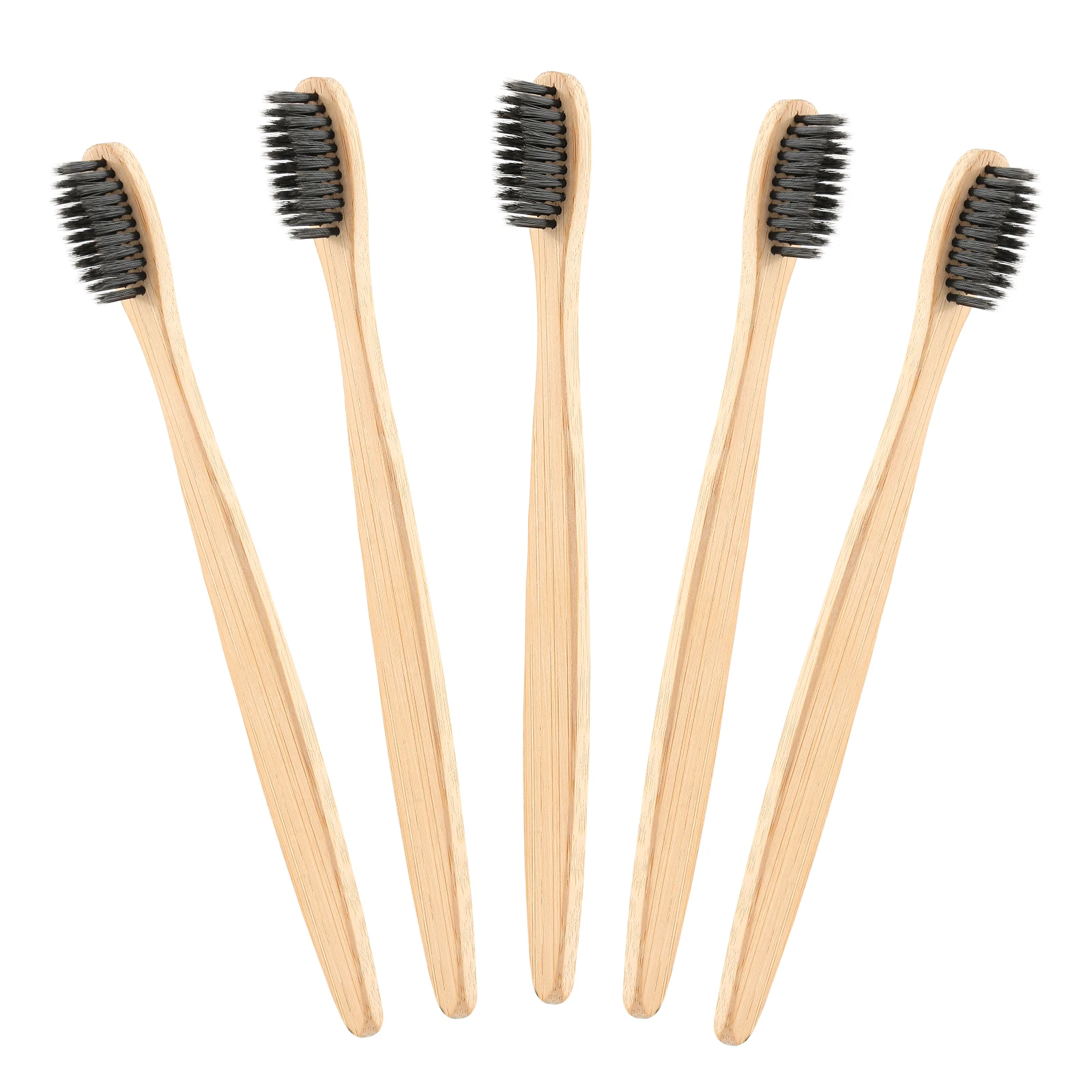 

10 Pcs Natural Pure Bamboo Toothbrush Portable Soft Hair Tooth Brush Eco Friendly Brushes Oral Cleaning Care Tools