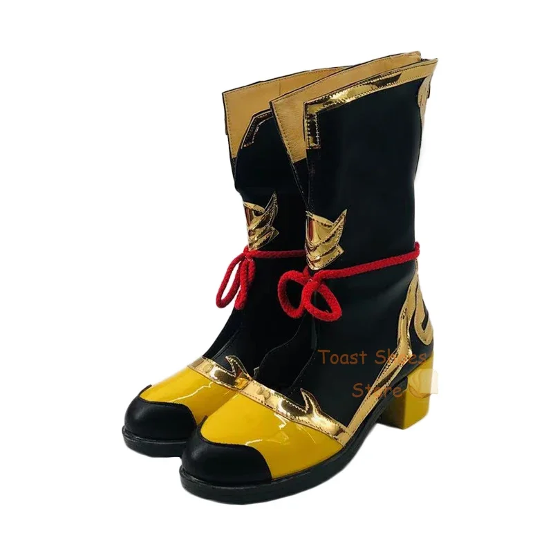 Сапоги для косплея из игры Genshinimpact Xiangling комикс Хэллоуина вечеринки косплей