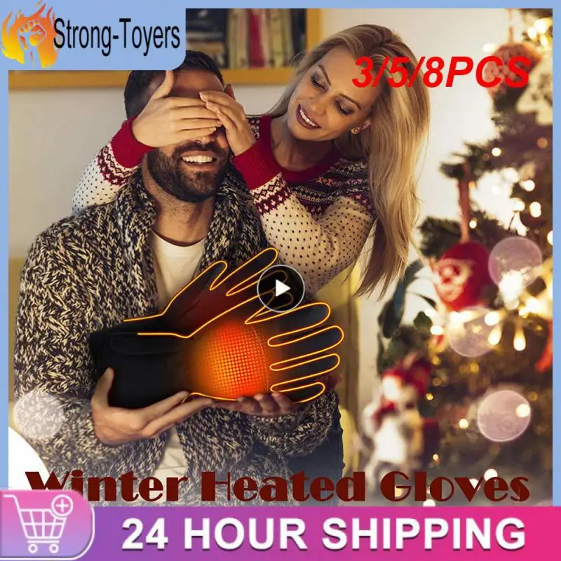 

3/5/8 шт., мотоциклетные перчатки с подогревом