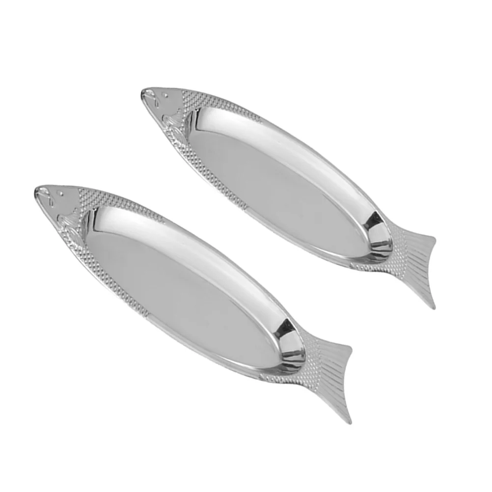 

Plate Platesmetal Dish Serving Stainless Steel Platter Tray Sushi Shaped Oval Camping Salad Sizzle Lunch Dinner Bowlpastry Candy