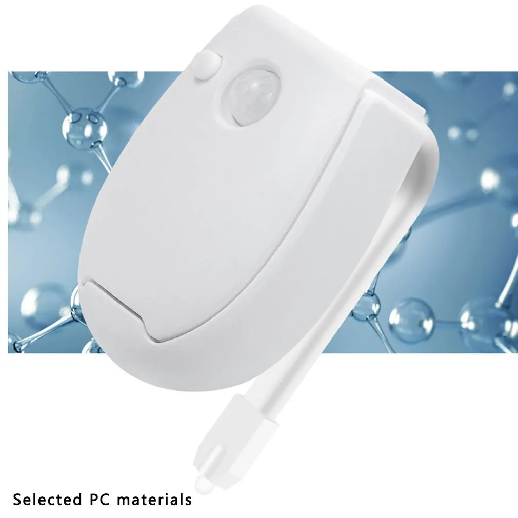 

5V USB Charge Multi-color Smart PIR Motion Sensor Bathroom Toilet Nightlight Seat Sensor Lamp Body Motion Activated