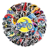 103050pcs personalized fashion motorcycle sticker for luggage laptop ipad gift motorcycle journal waterproof sticker wholesale