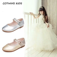 girls princess shoes 2022 new autumn kids fashion mary jane dress party ballet flats genuine leather toddler glitter soft sole