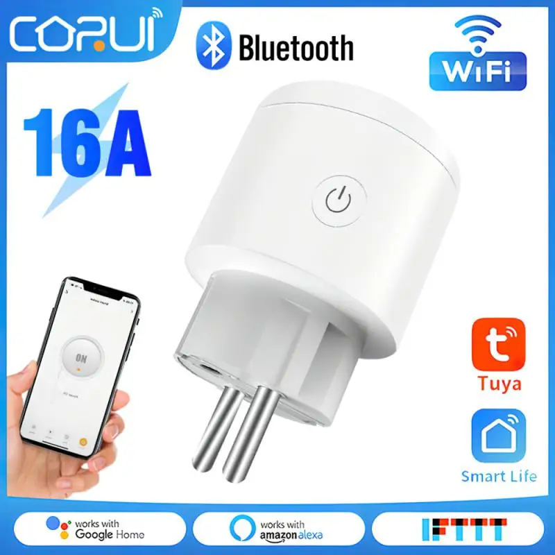 

Смарт-розетка CoRui с Wi-Fi, Bluetooth, евровилкой