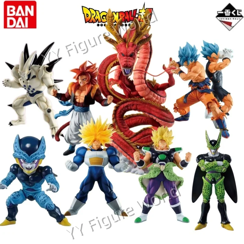 Фото В наличии оригинальная фигурка Bandai Ichiban Kuji Dragon Ball Super Rival Showdown: Красный Дракон Гоку, Гогета, Броли, Селл. №1