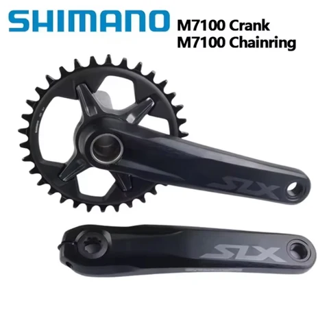 SHIMANO SLX M7100 М7120 Шатуны 12 скоростей MTB черный алюминий 170/175 мм 30T/32T/34T