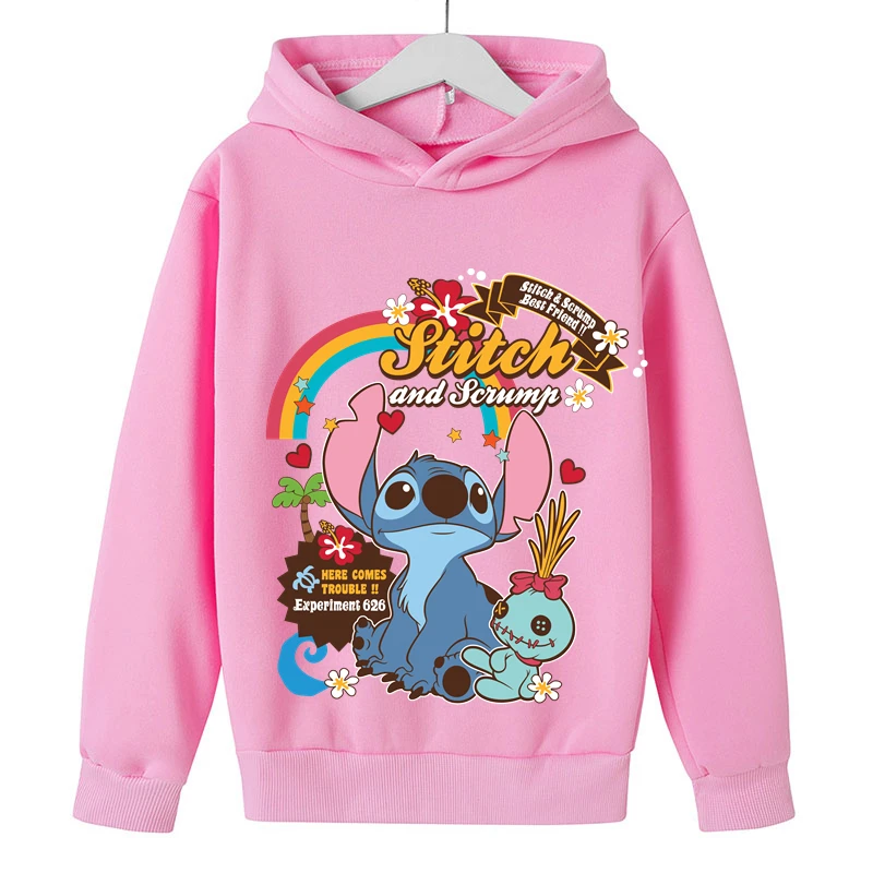 

Stitch Kids Children Stitch Hoodies Autumn Winter Fashion Boys Stitch Sweatshirts Girls Boys Stitch Hoodies Clothes 1-16Years