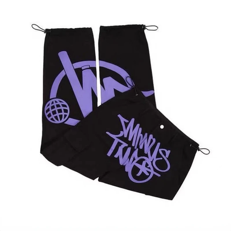 

Streetwear Pockets cargo pants High Waist Straight Joggers men and Women Baggy Pants New Vintage Harajuku Y2k Women Fashion