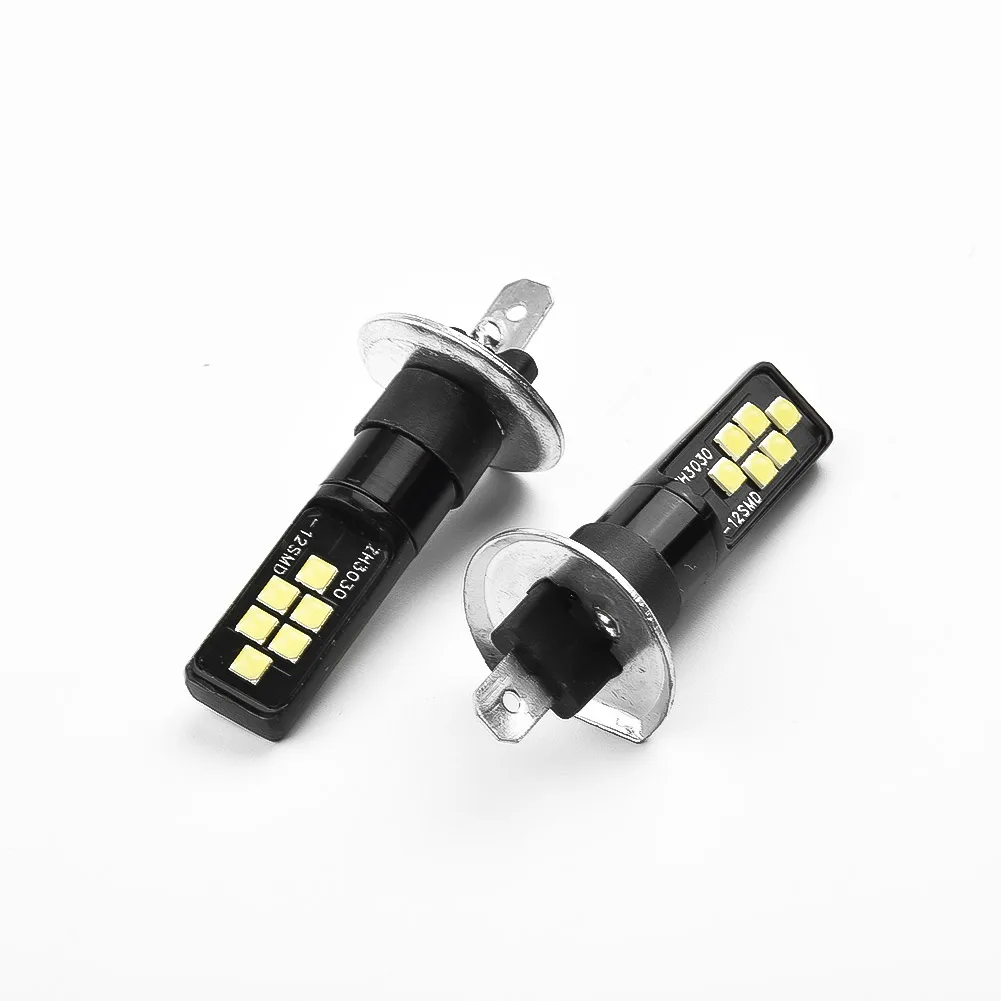 

Pair H1 LED Headlight Fog Lights Bulbs Kit 3030 LED Lamp Bead White LED Fog Lights Car Fog Light Bulbs