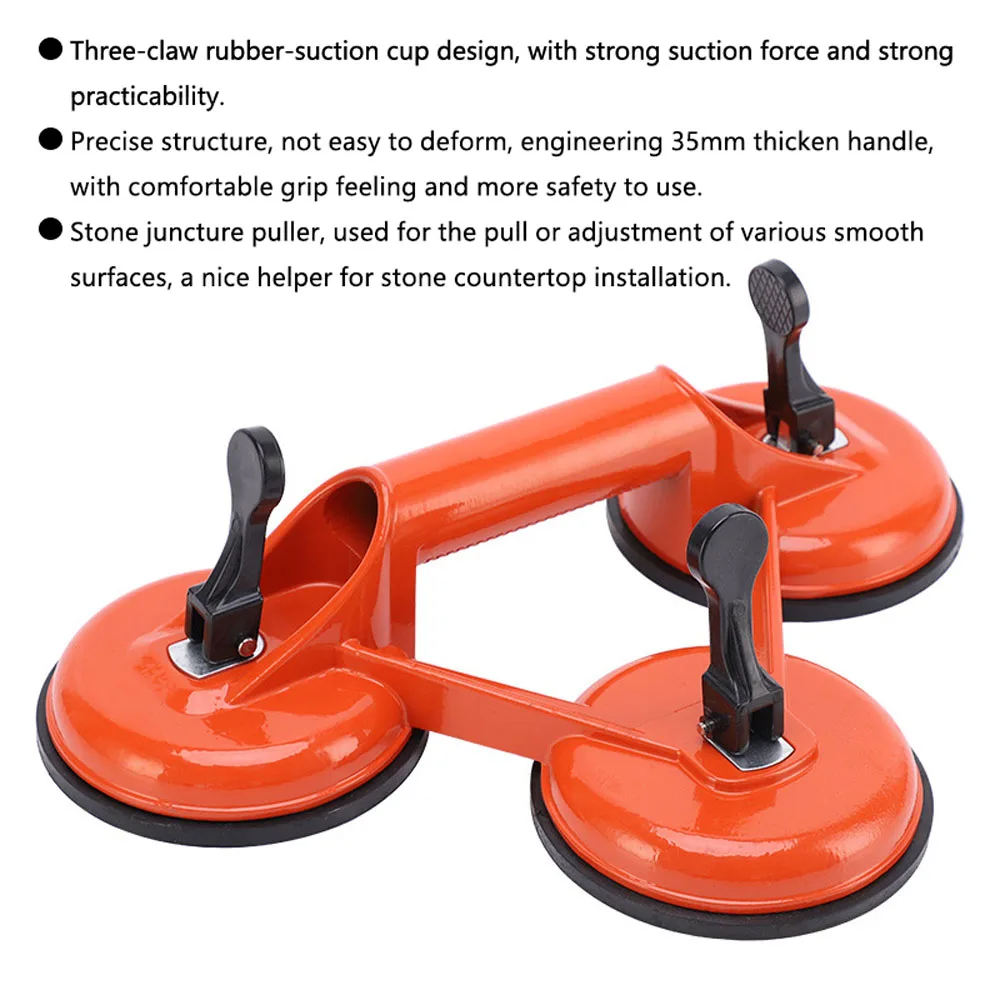 Вакуумная присоска из алюминиевого сплава с 3 захватами большой емкостью съемник