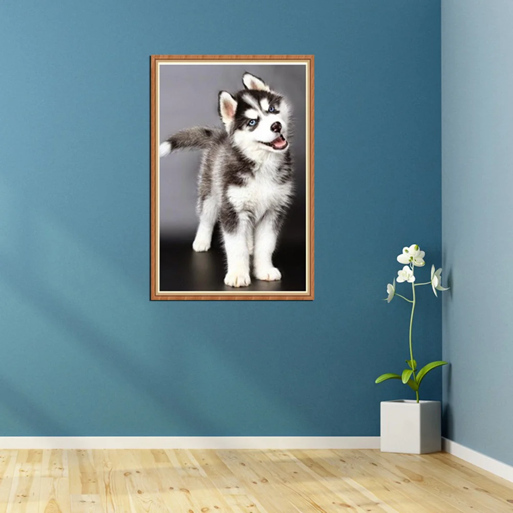 

Frameless 5D Diamond Embroidery Painting of Dog Handmade Wall Decoration Cross Stitch Printing Craft Kits