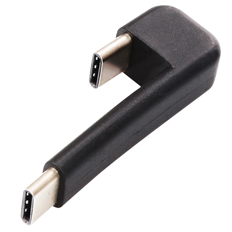 

Короткий кабель USB Type-C «Папа-папа» для зарядки OTG, провод с прямым углом 360 градусов, адаптер для магнитного кабеля 2 для звуковой карты
