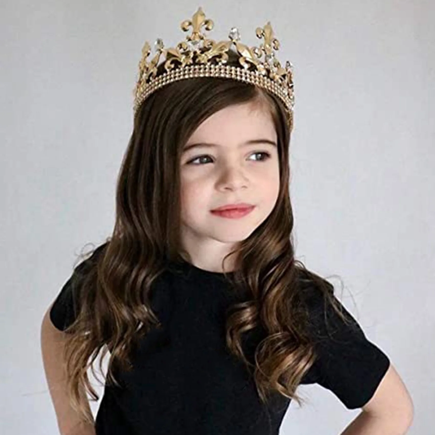 Король золотистого цвета для мужчин регулируемая корона на день рождения короли