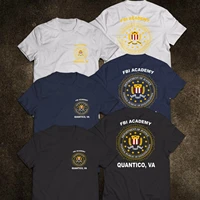 fbi academy quantico va police of justice united states department t shirt summer cotton short sleeve o neck mens t shirt new