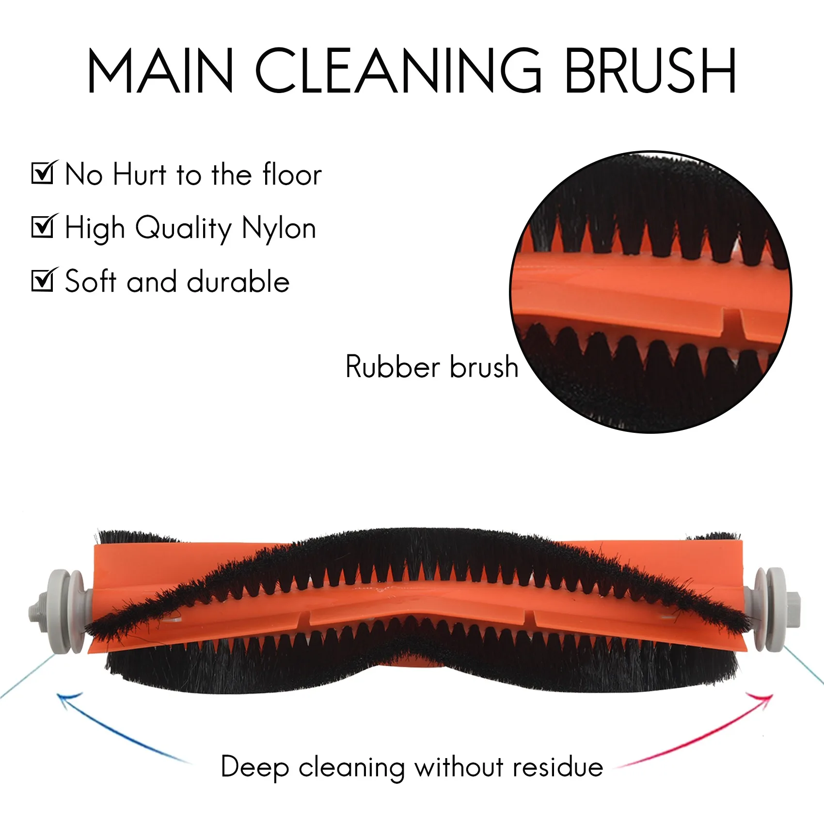 Запчасти для робота-пылесоса Xiaomi 2 Roborock S50 Mi 6 боковых щеток 4 Hepa-фильтра и главных