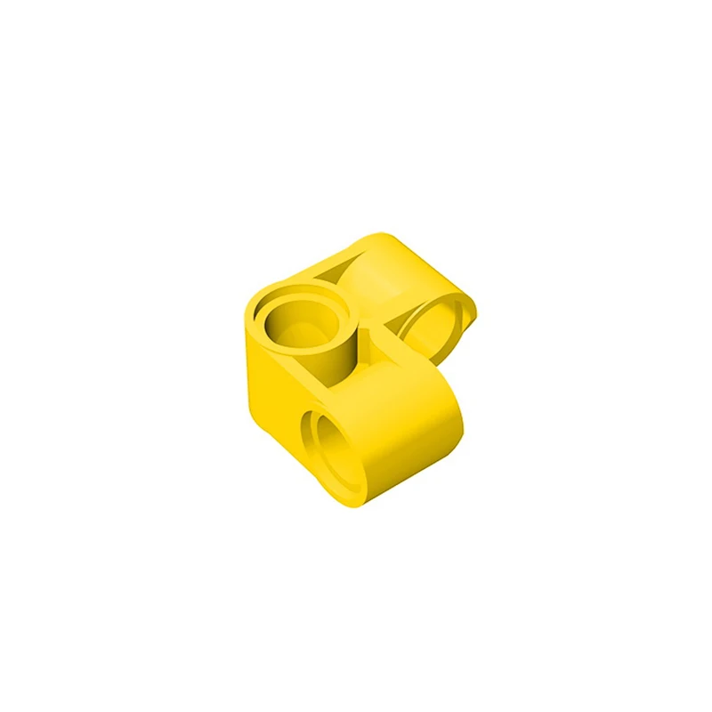 Фото Gobrick, 10 шт., совместимые детали MOC для кирпича, 44809 высокотехнологичный штырьковый соединитель, перпендикулярный 2x2 изогнутый конструктор, иг... №3