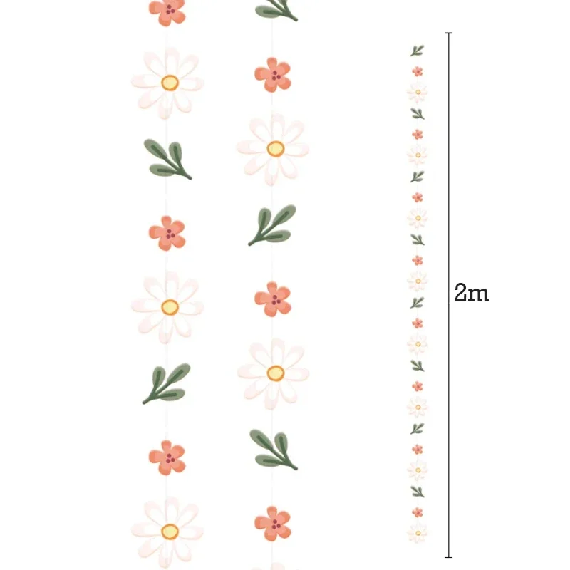 

Бумажная гирлянда ромашек 2/3 м