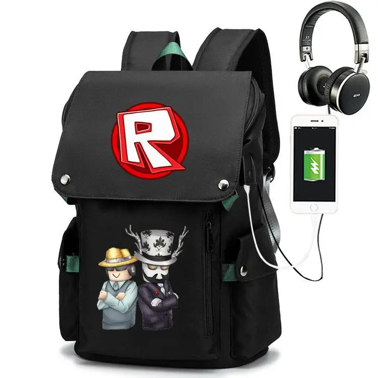 

ROBLOX RED NOSE DAY Backpack Game Social Network Peripheral Backpack Student Bag Birthday Gift for Girls Kids Boys Children's