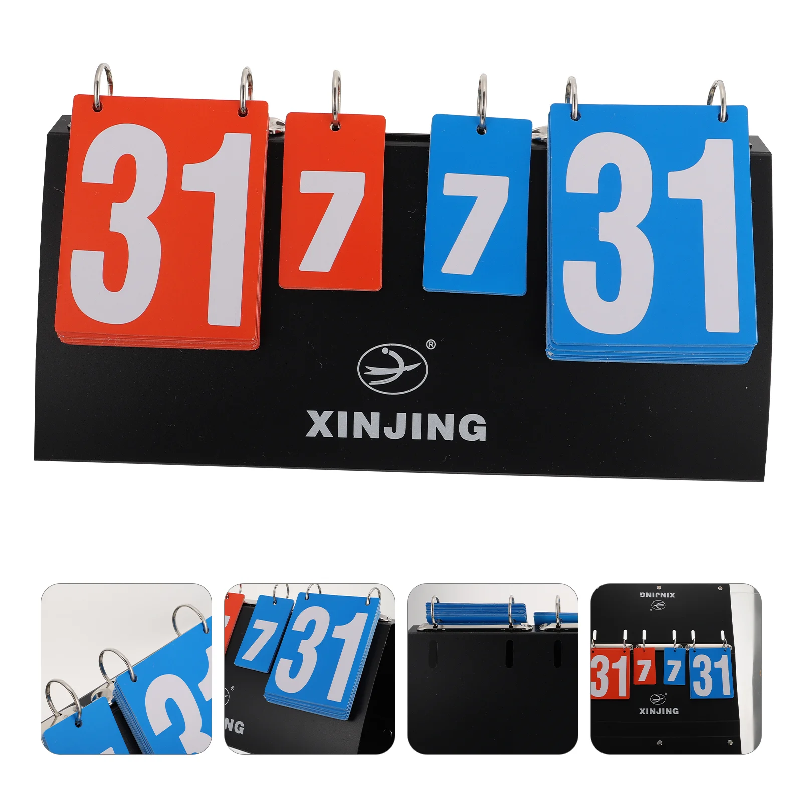 

1pc Practical 4-Digit Desktop Scoreboard Useful Scoring Marker Score Recorder