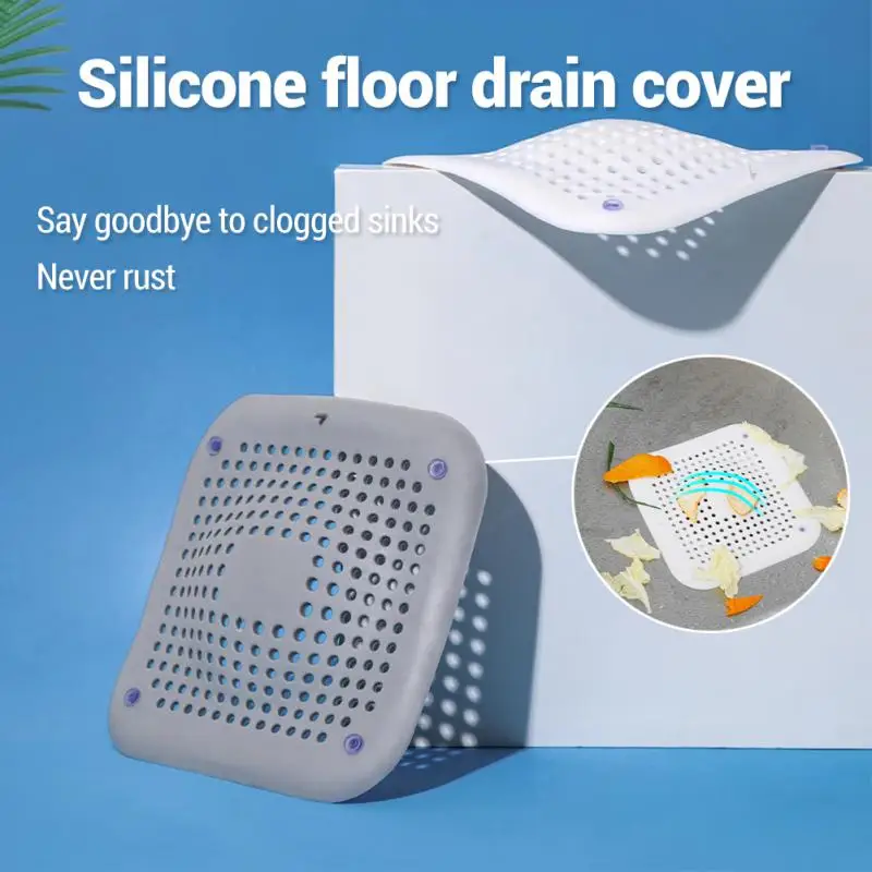

Силиконовая накладка на слив в полу, фильтр для раковины в душе, уловитель волос, фильтр для канализации, аксессуары для кухни и ванной комна...
