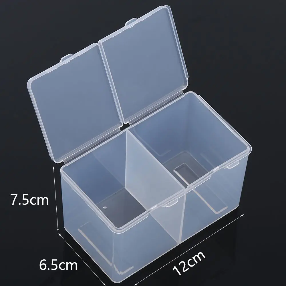 New Makeup Container Swab Jewelry Cosmetic Organizer Case Drawer Cotton Pads Holder Transparent Storage Box images - 6