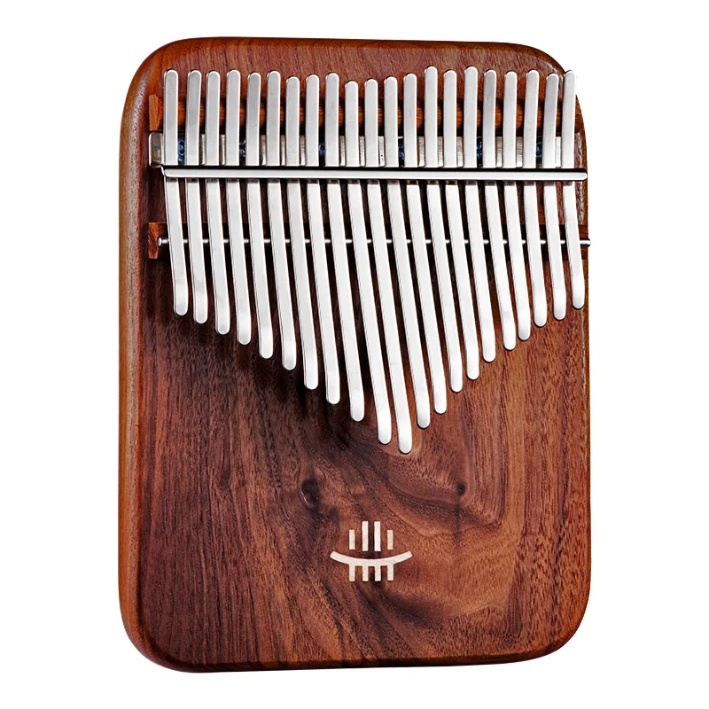 

Профессиональное пианино для большого пальца hlру Kalimba, 21 клавиша, 17 дюймов, из черного орехового дерева, полностью твердая пластина Kalimba, дос...