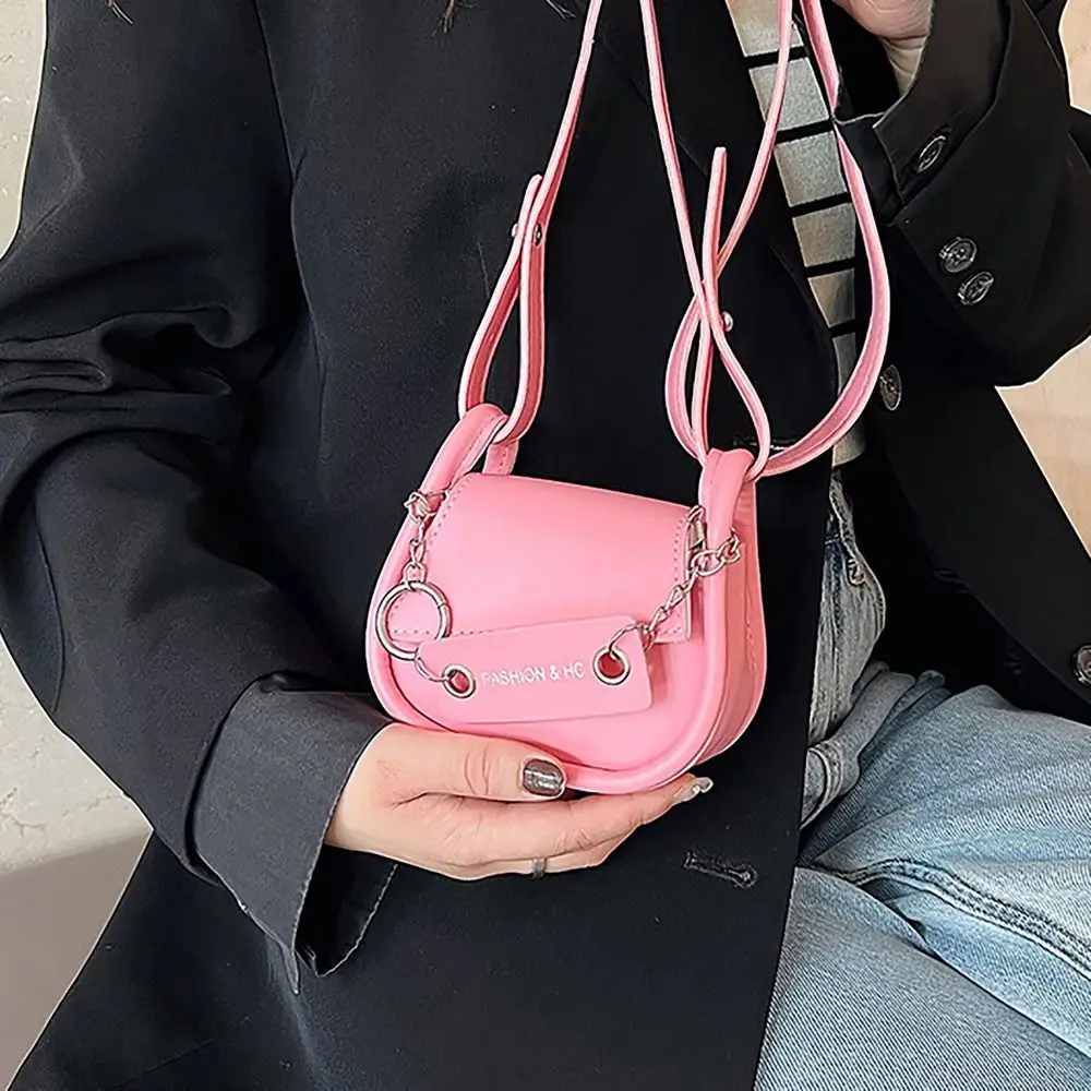 

Миниатюрная сумка через плечо из искусственной кожи, новинка 2023, Регулируемая Повседневная сумка на плечо 5 цветов с цепочкой, сумка на одно плечо для девушек и женщин, дамская сумочка