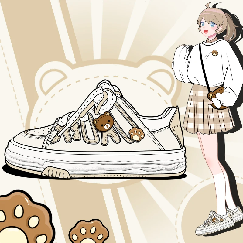 

Amy and Michael 2022 Spring DesignersTrendy Sneakers Female Girls Students Casual Tennis Flat Trainers New Woman Vulcanize Shoes