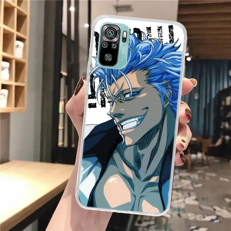 Мягкий чехол для телефона Grimmjow 6 Bleach Xiaomi Redmi Note 14 13 12S 12 11S 11 11E Pro Plus 10S 10 9S 9 Note14 с