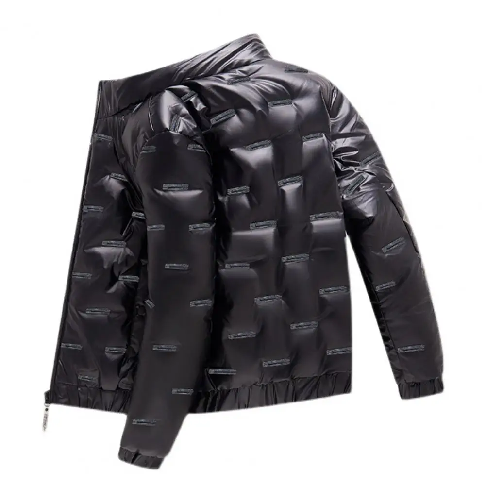 Popular Men Coat Zipper Temperament Coldproof Pockets Coat  Men Outerwear    Jacket Coat